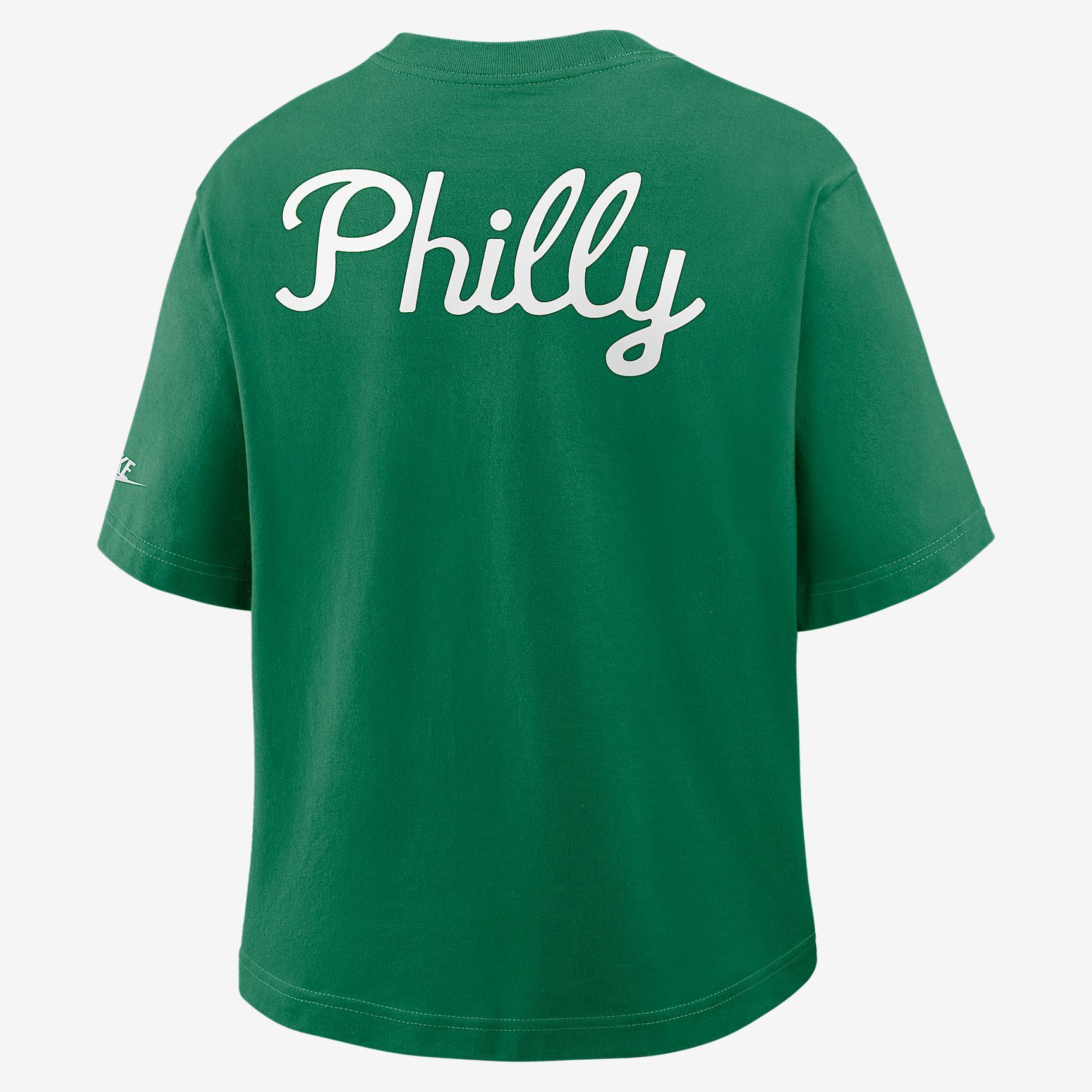 Philadelphia Eagles Rewind Pocket Boxy Women's Nike NFL T-Shirt Product Image