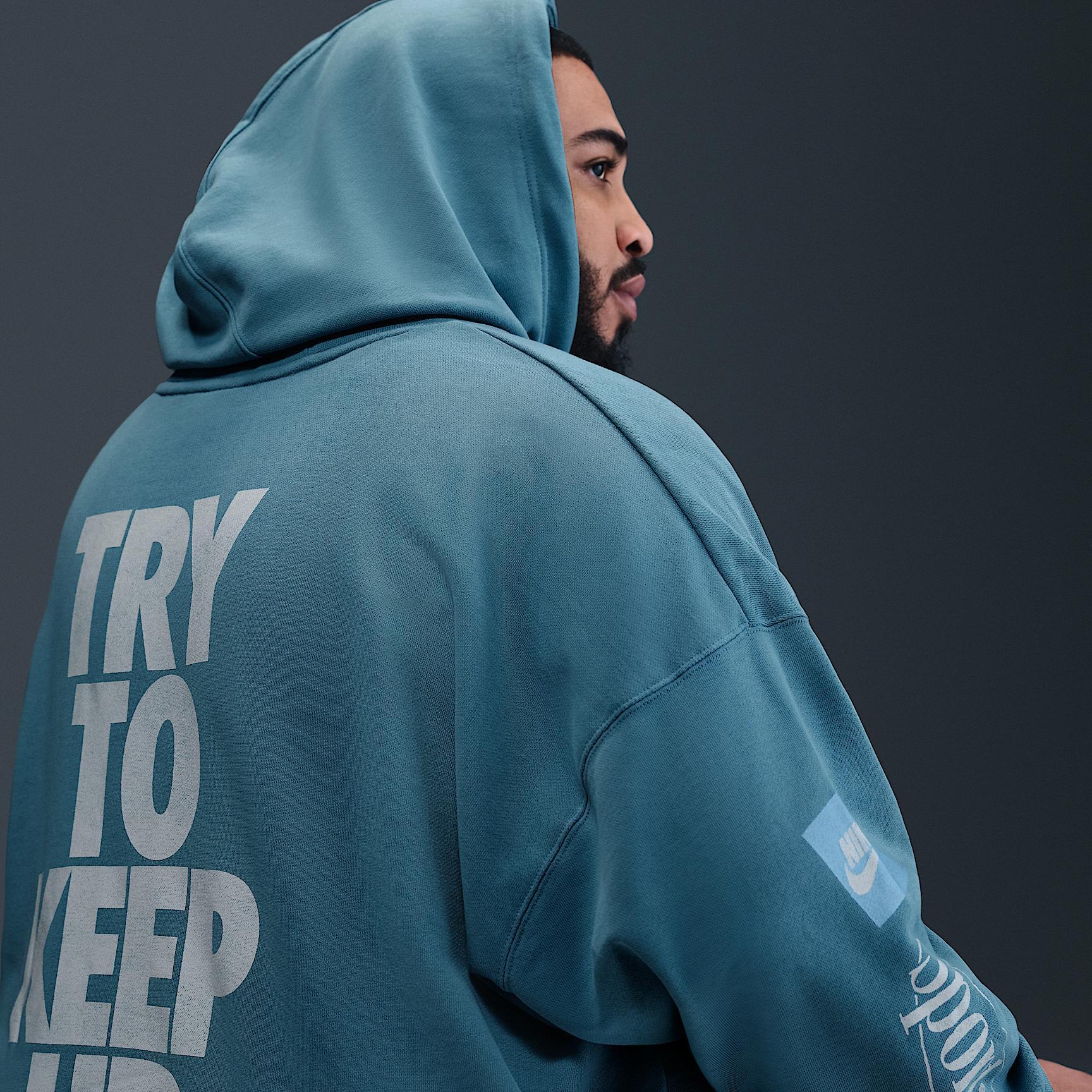 Nike Men's Club Oversized French Terry Pullover Hoodie Product Image