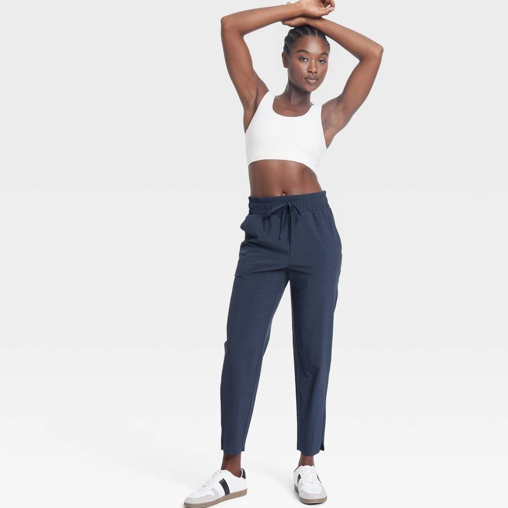 Womens Active Light High-Rise Taper Pants - All In Motion Navy Blue XL Product Image