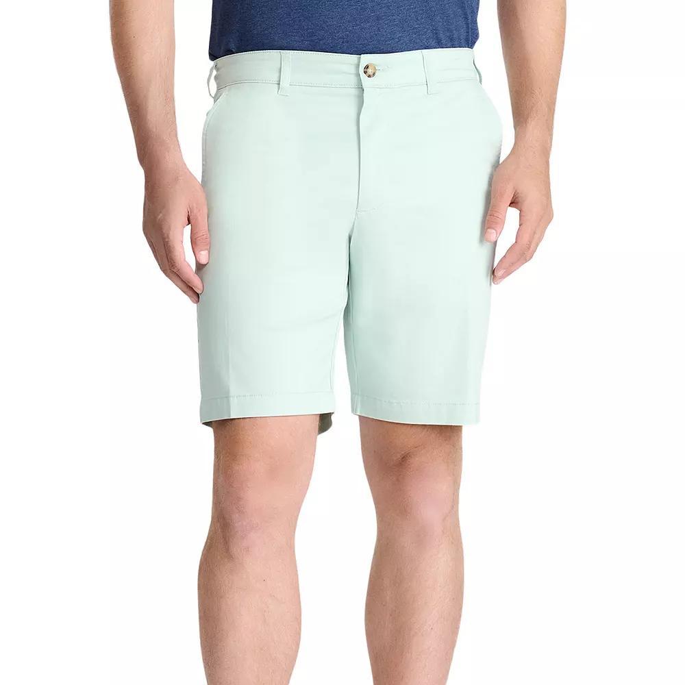 Men's IZOD Saltwater 9.5-in. Flat Front Shorts, Size: 38, Harbor Blue Product Image