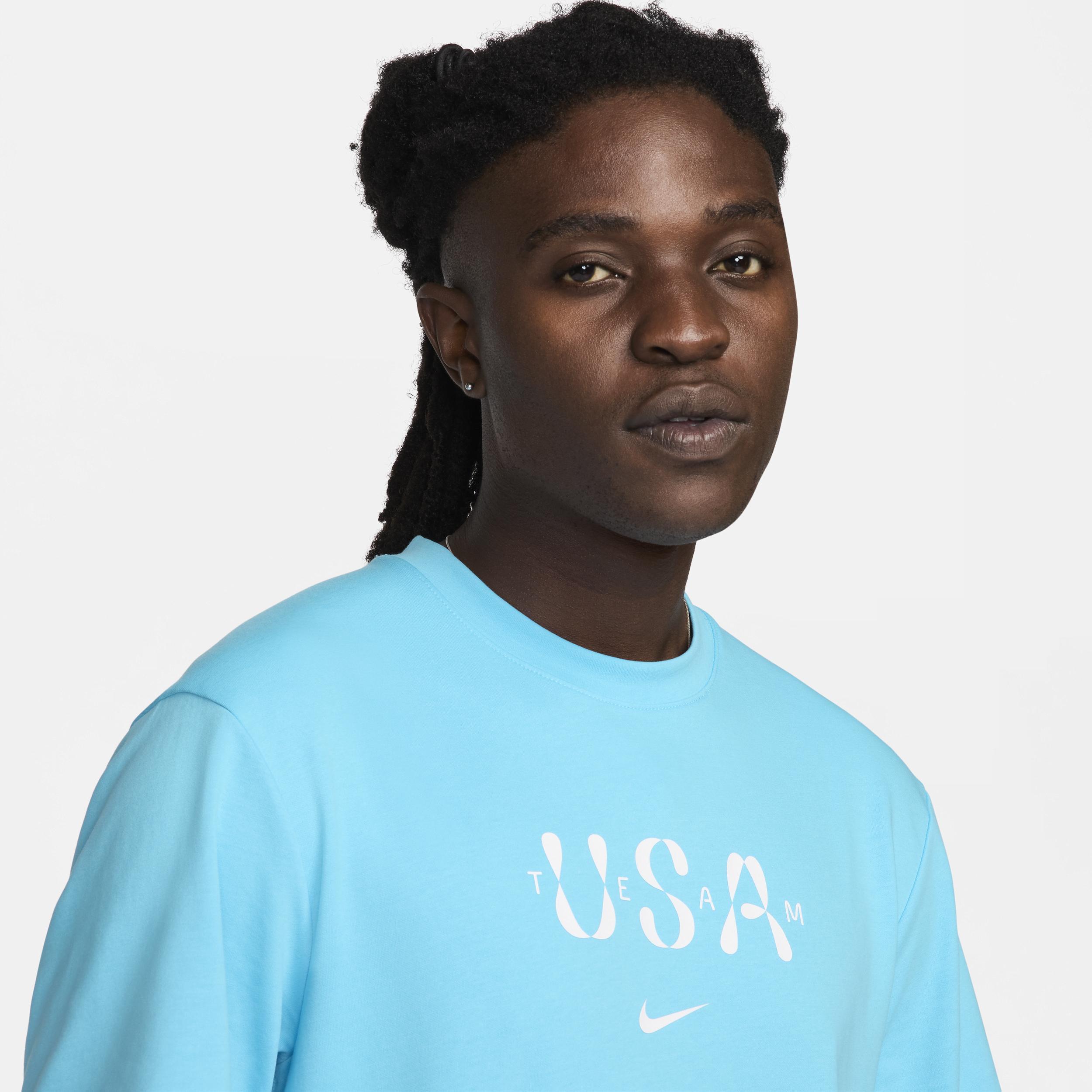 Men's Nike Aqua Team USA Primary Statement T-Shirt, Size: Medium, Usa Turquoise A Product Image
