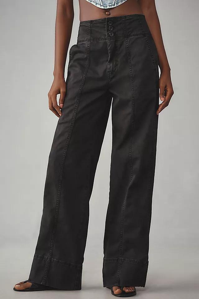 The Seamed Flare Pants by Pilcro Product Image