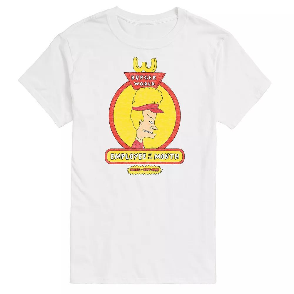 Big & Tall Beavis & Butthead Employee Of The Month Tee, Mens Product Image