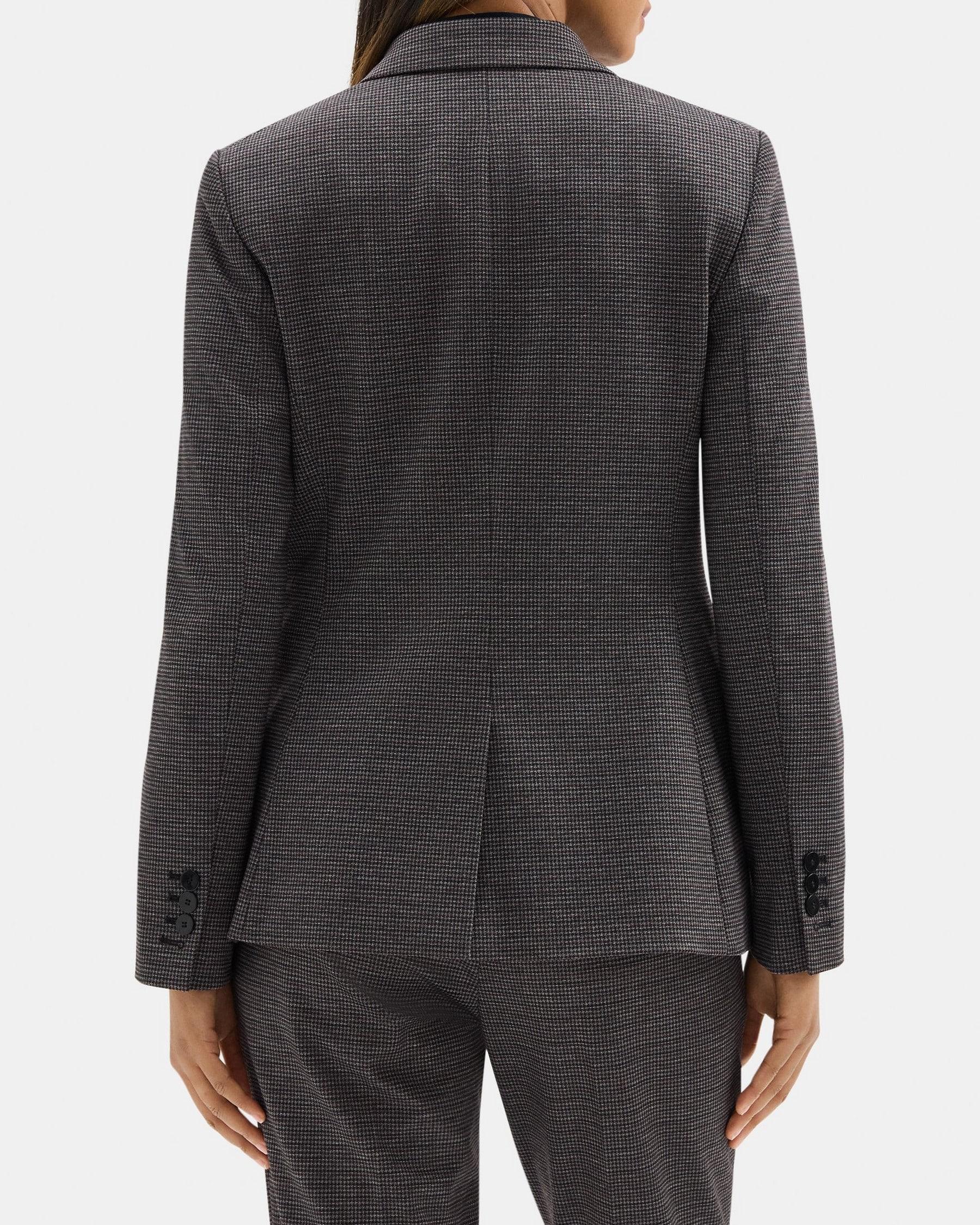 Classic Blazer in Plaid Ponte Product Image