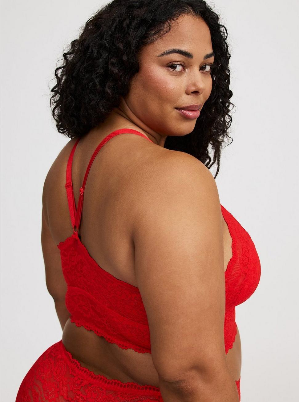 Lightly Lined Simply Lace XO Front Bralette Product Image