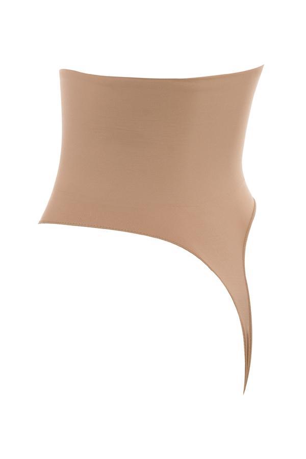 Sculpting High Waist Thong Cafe Au Lait Product Image