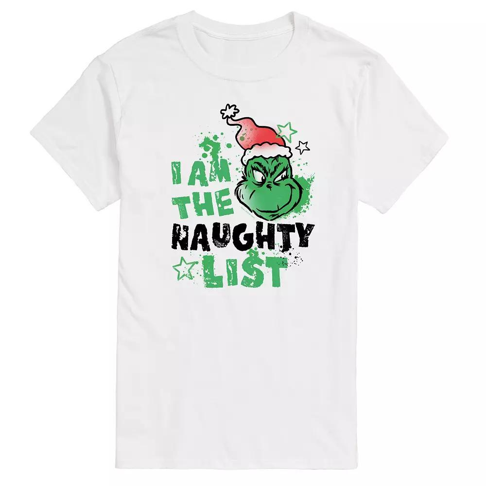 Mens Dr. Seuss The Grinch Face Graphic Tee Product Image