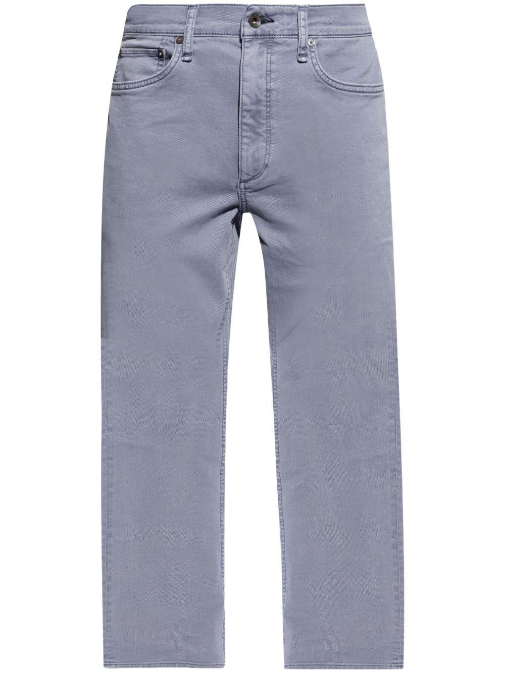 Mid-rise Straight-leg Jeans In Blue Product Image