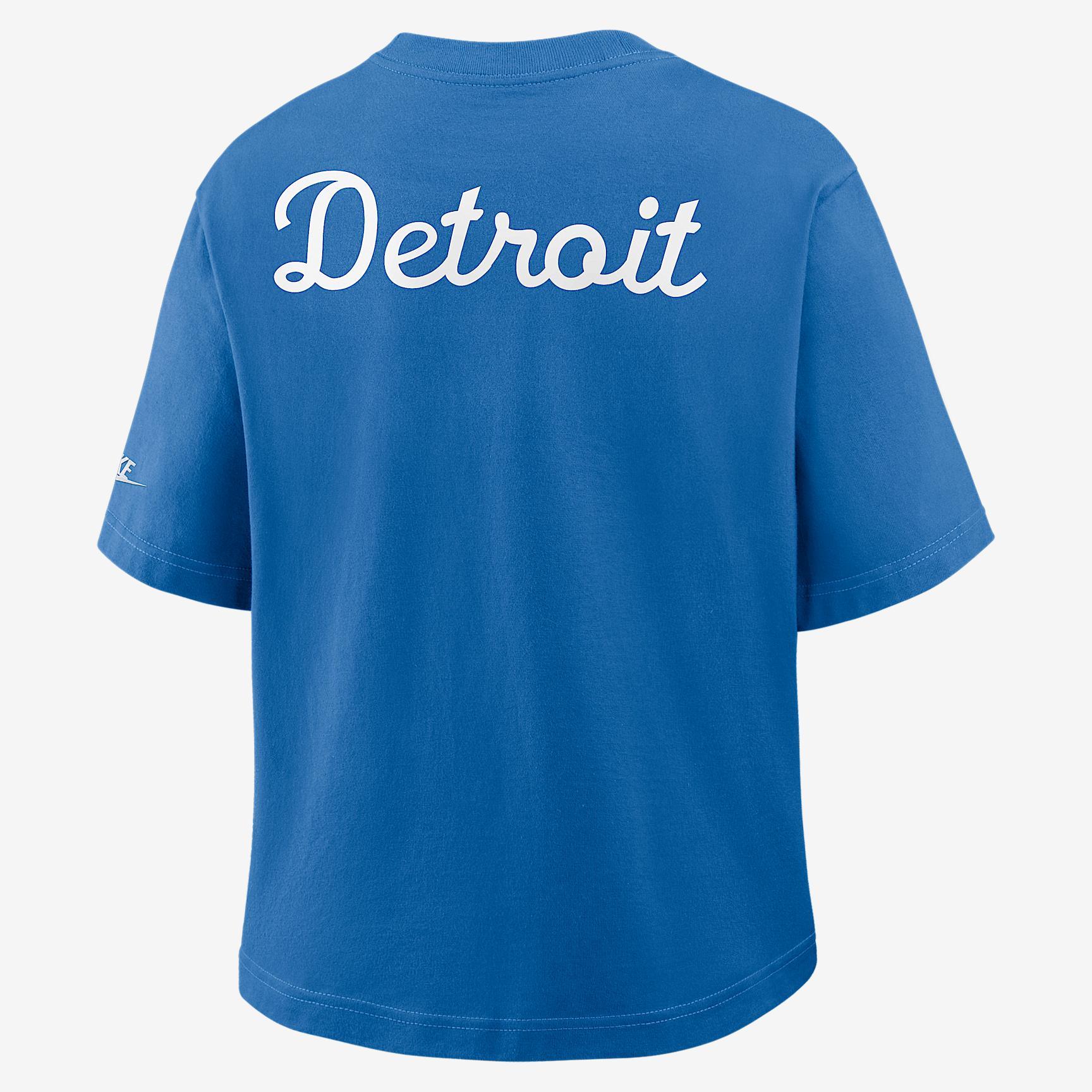 Detroit Lions Rewind Pocket Boxy Nike Women's NFL T-Shirt Product Image