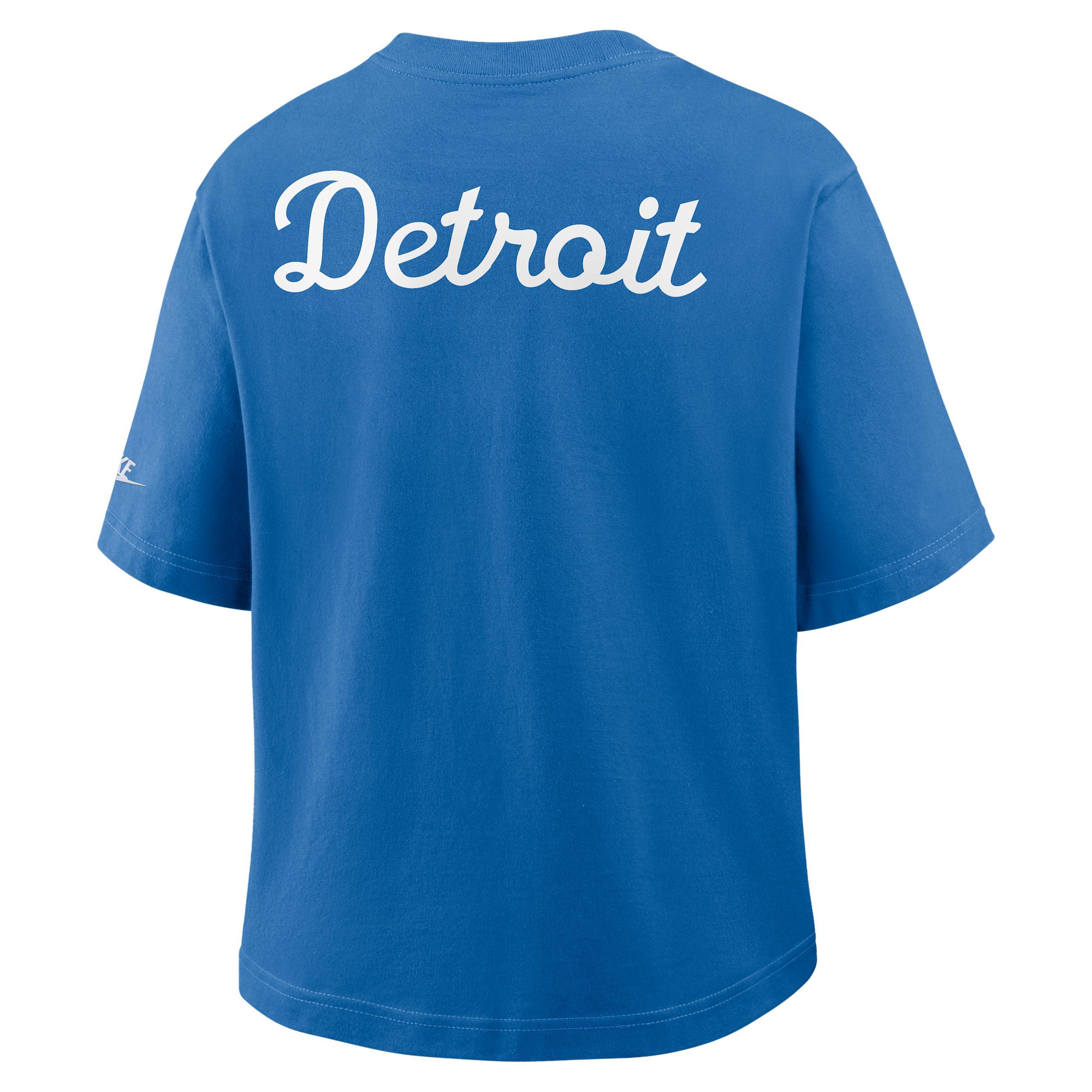 Detroit Lions Rewind Pocket Boxy Nike Women's NFL T-Shirt Product Image