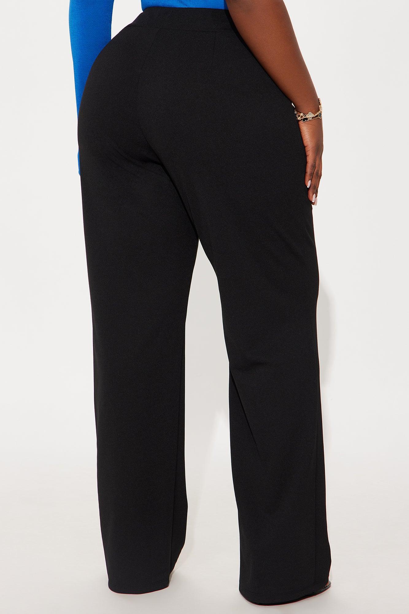 Office Tea Straight Leg Trouser Pant - Black Product Image