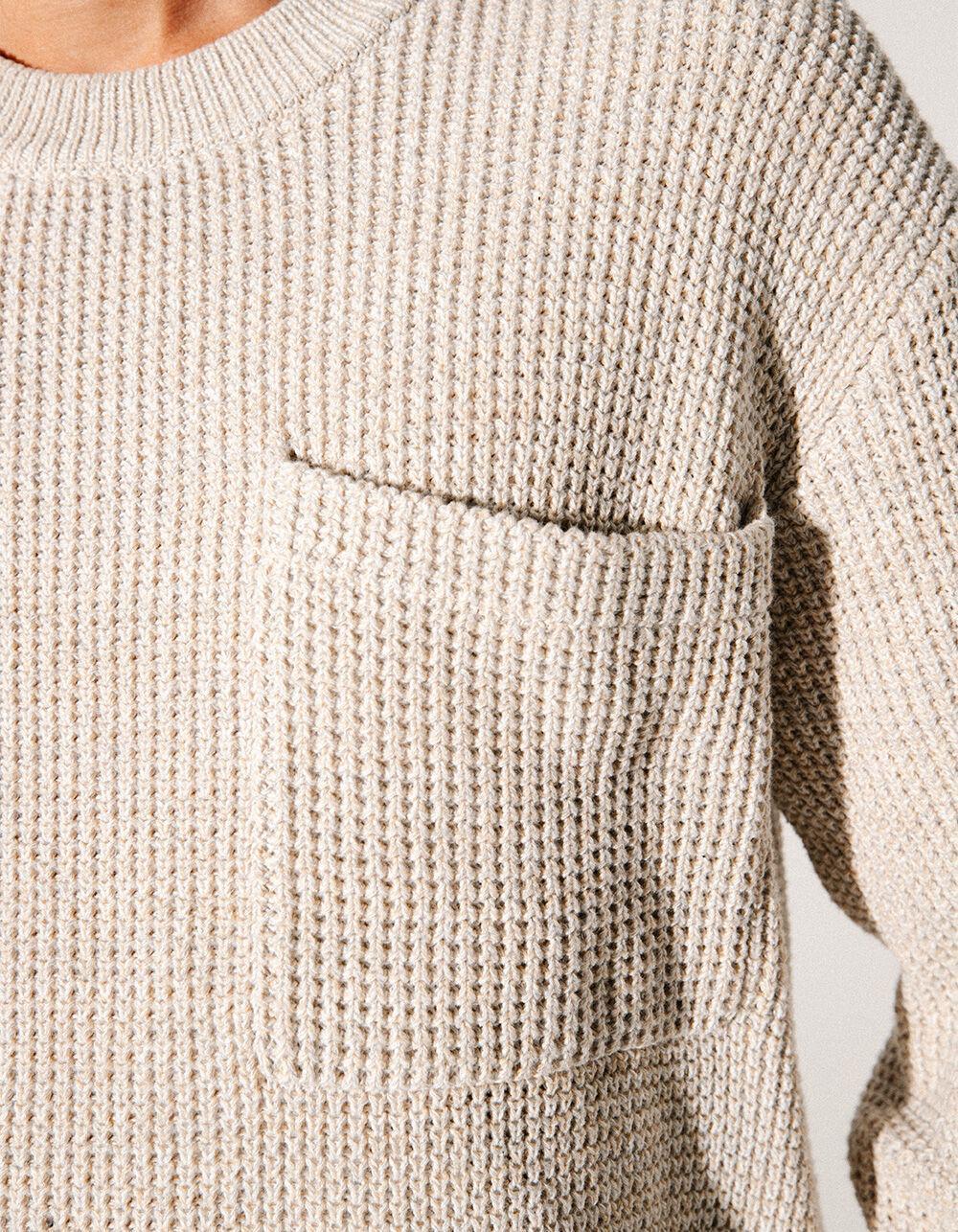 RSQ Mens Heathered Sweater - OATMEAL Product Image