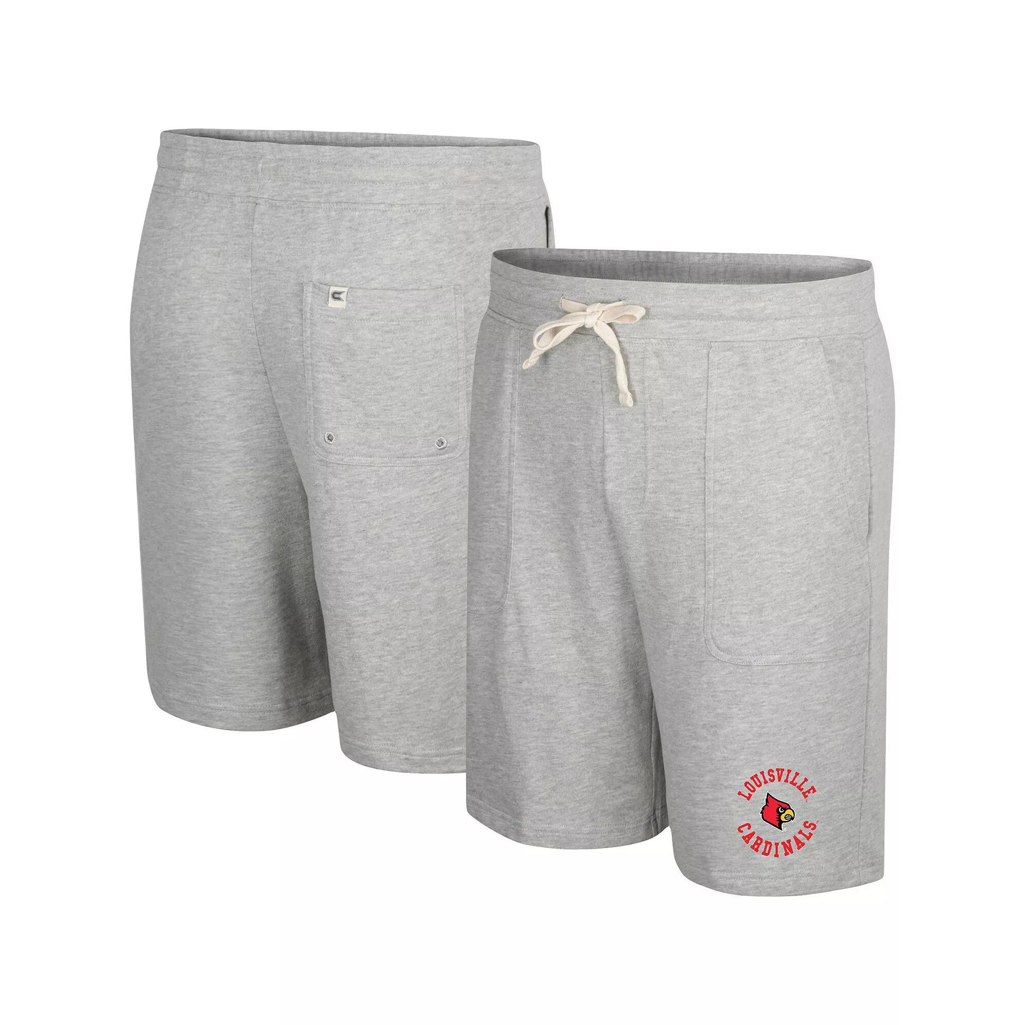 Men's Colosseum Heather Gray Kansas State Wildcats Love To Hear This Terry Shorts, Size: Large, Grey Product Image