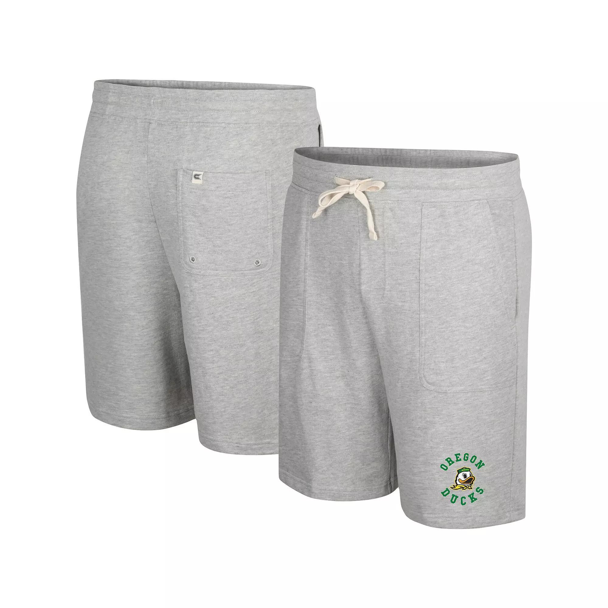 Men's Colosseum Heather Gray Arizona State Sun Devils Love To Hear This Terry Shorts, Size: 2XL, Grey Product Image
