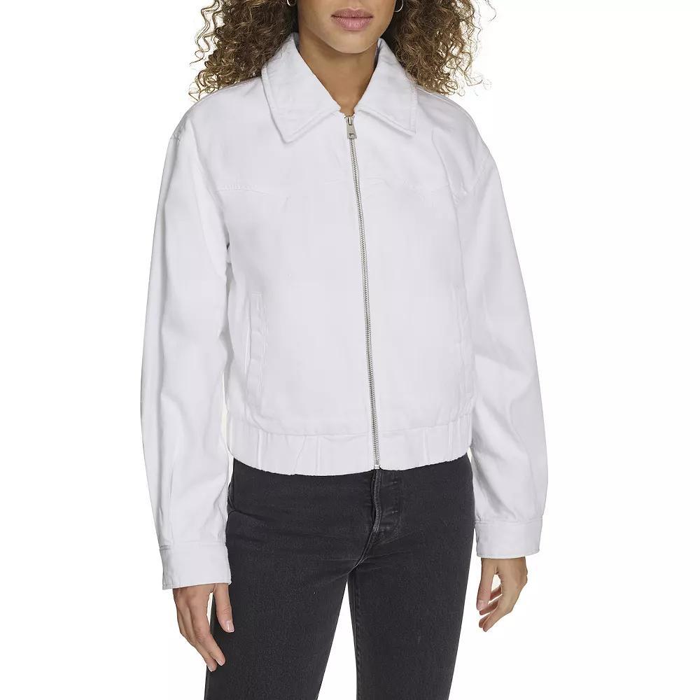 Womens Levis Denim Western Bomber Jacket Product Image