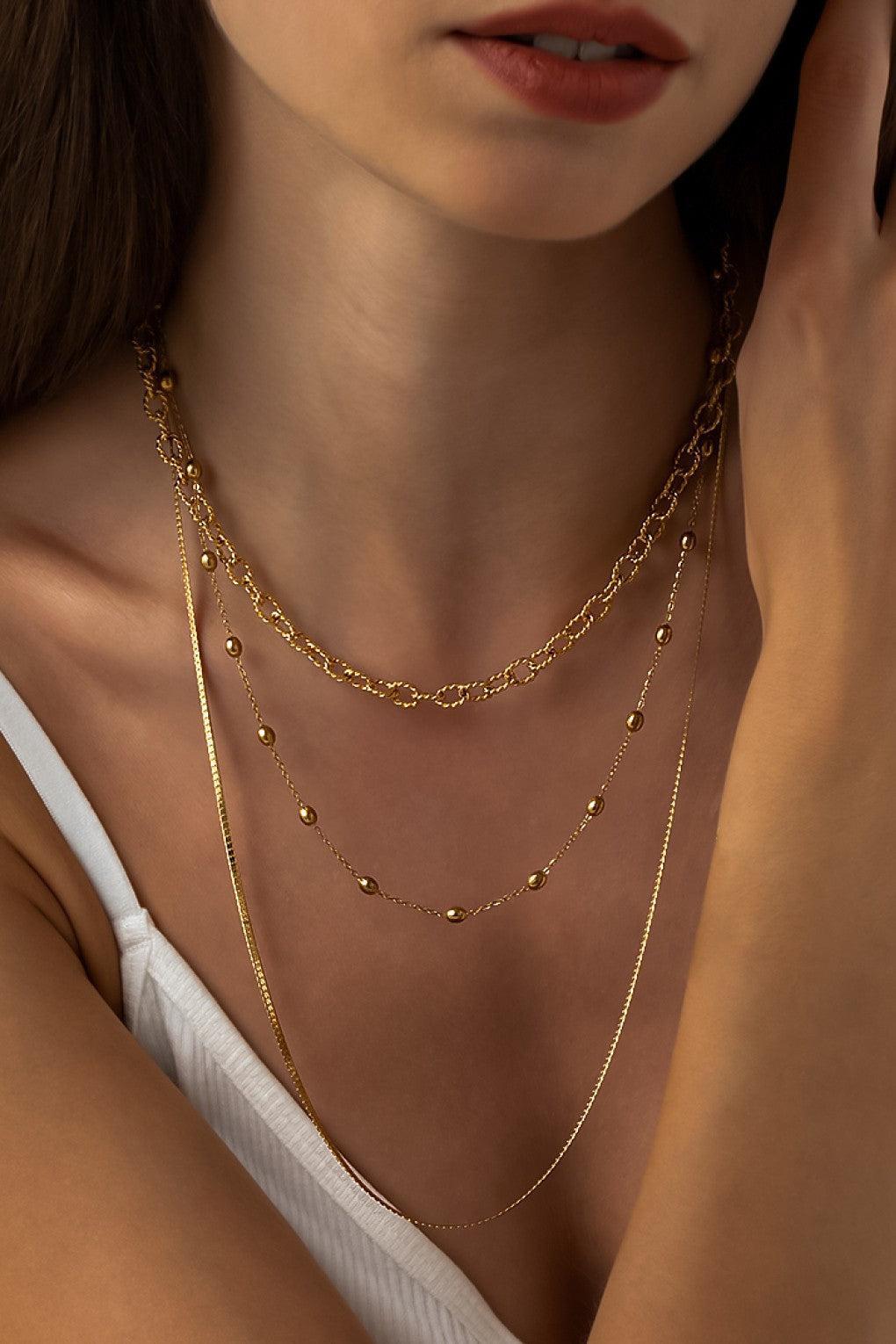 Layered Chain Necklace Product Image