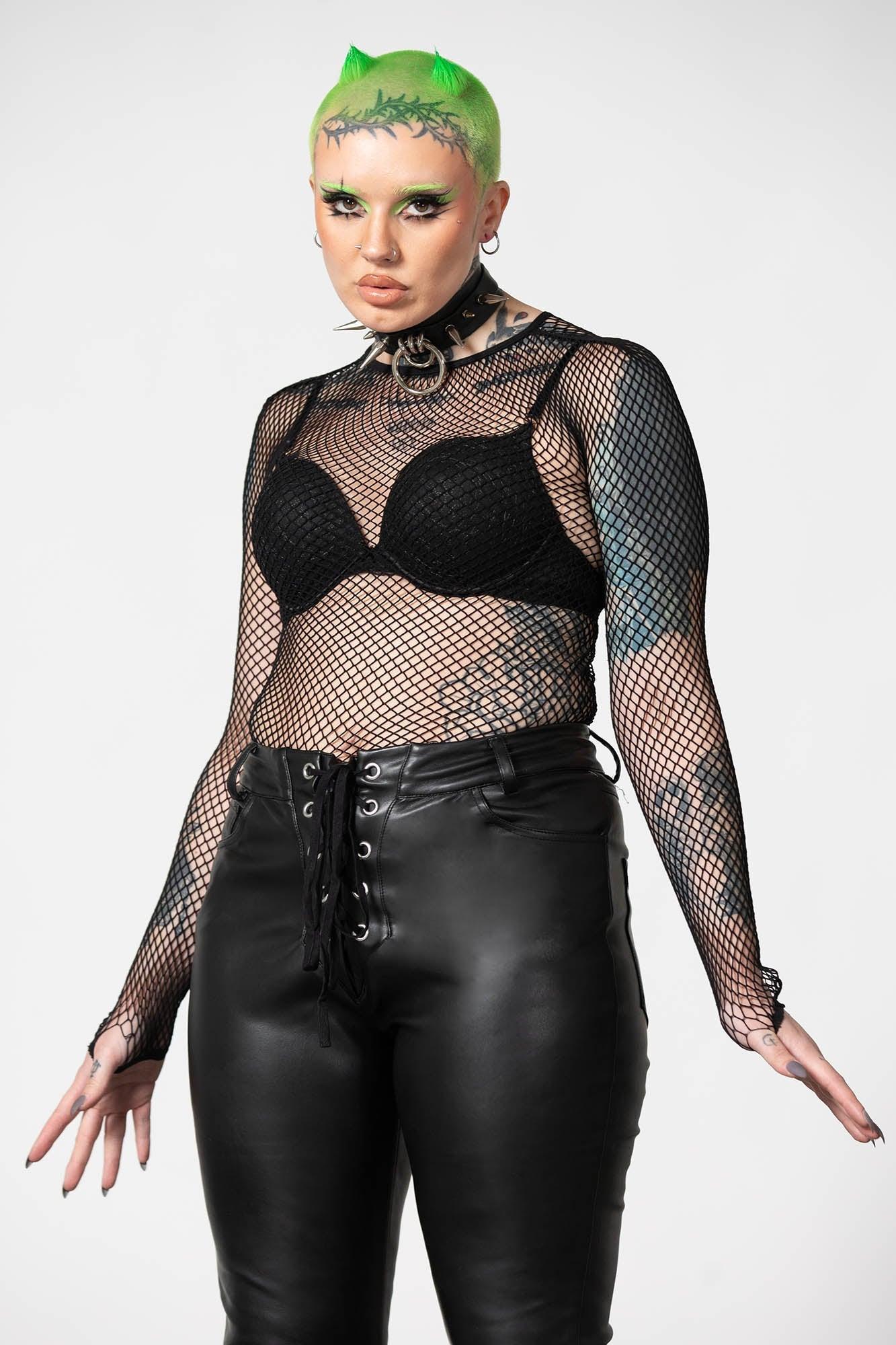 Hellrazor Fishnet Top [B] Female Product Image