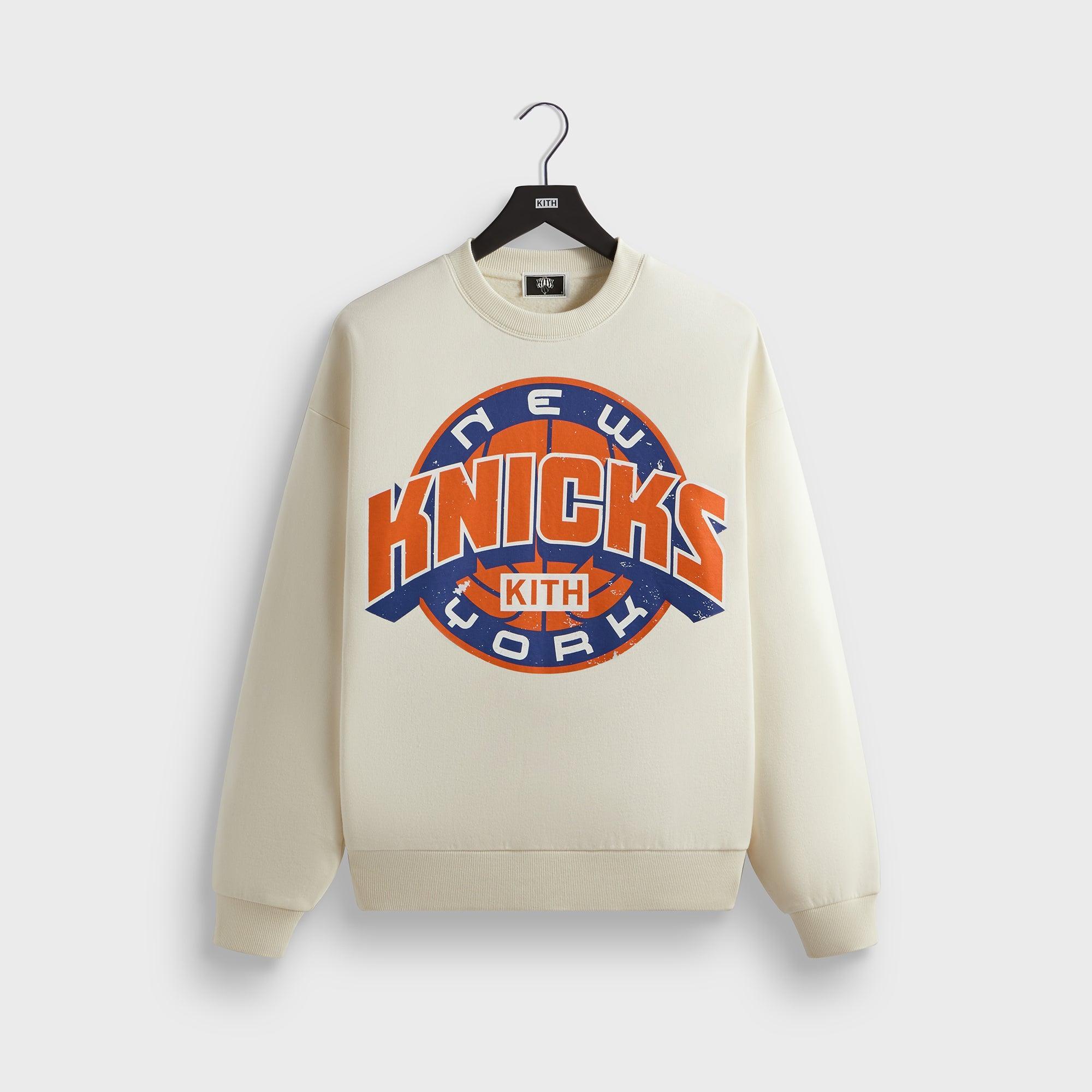 Kith for the New York Knicks Showtime Vintage Nelson Crewneck - Sandrift Male Product Image