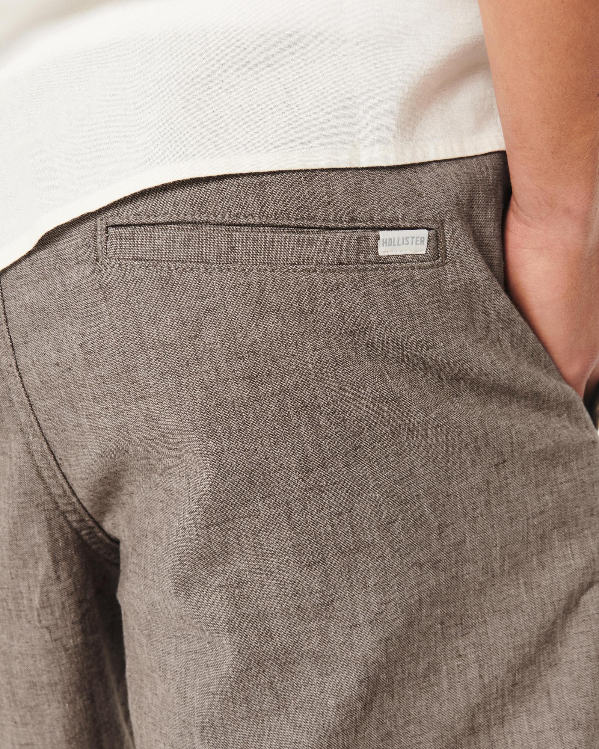 Linen-Blend Jogger Shorts 7" Product Image