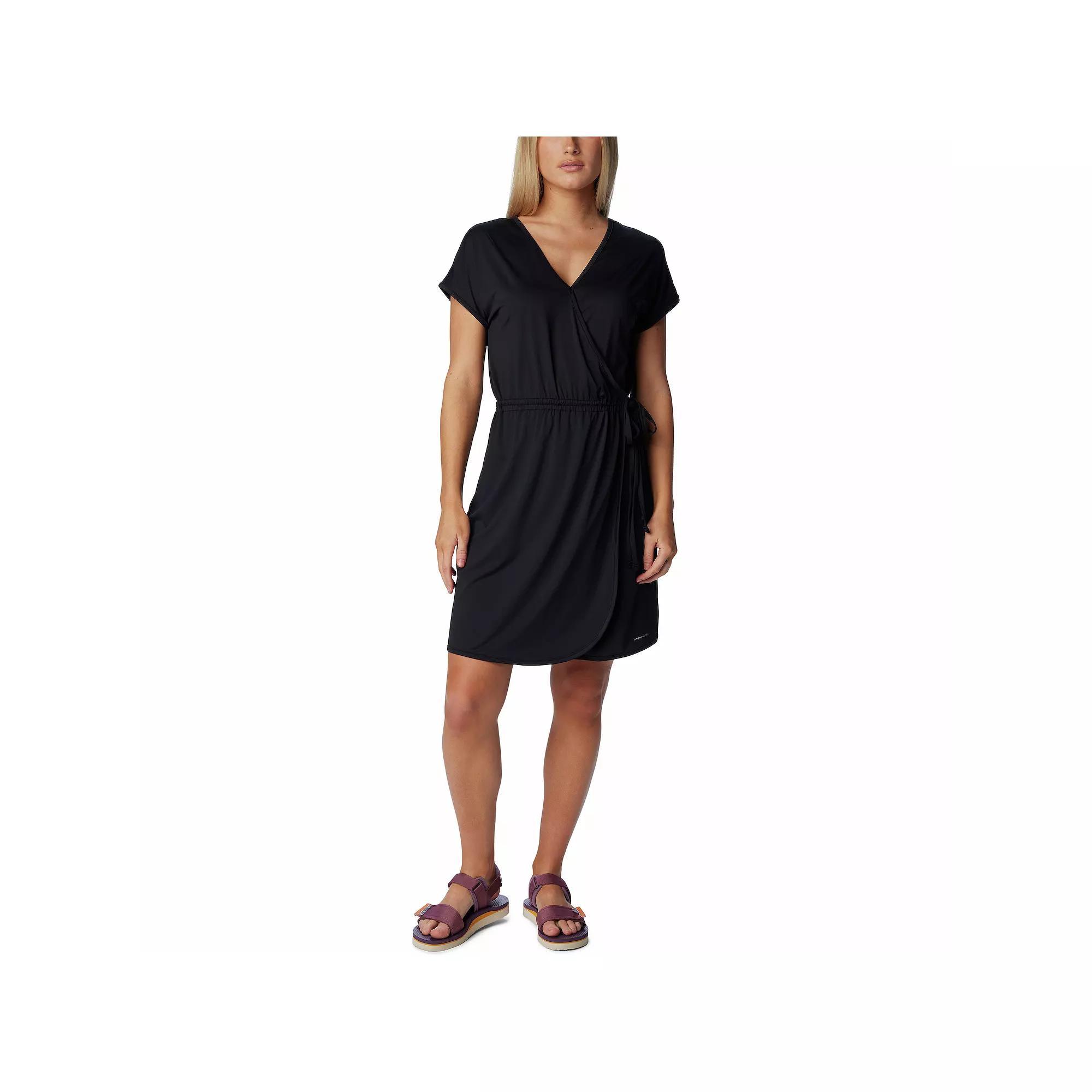 Women's Columbia Chill River Wrap Mini Dress, Size: XL, Black Product Image