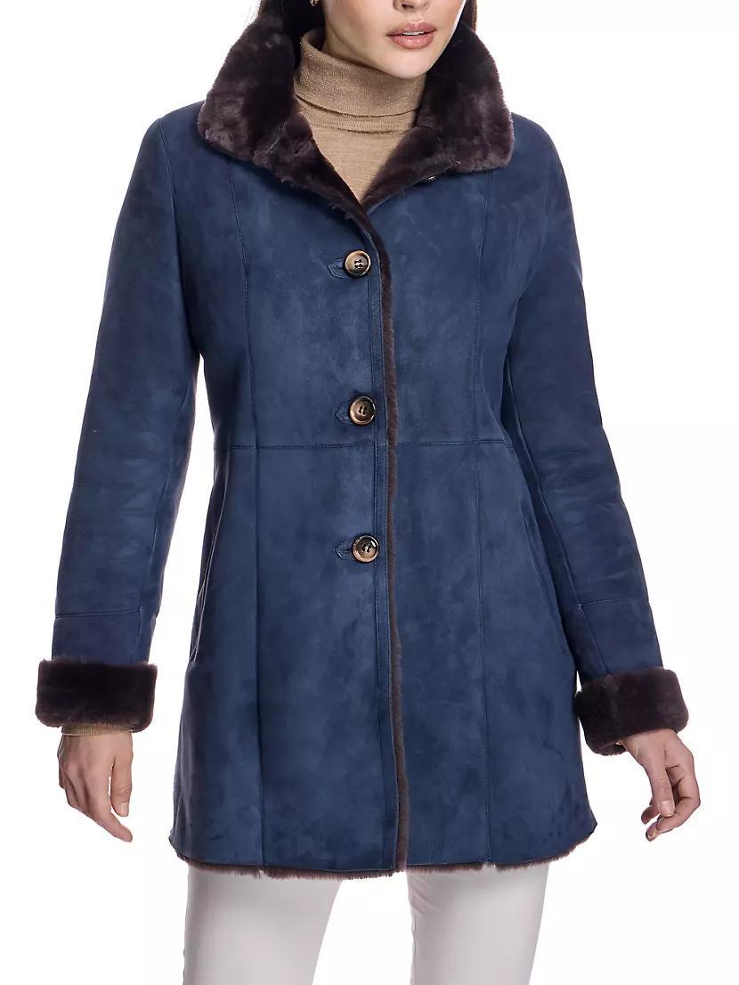 Seamed Nubuck & Shearling Jacket Product Image