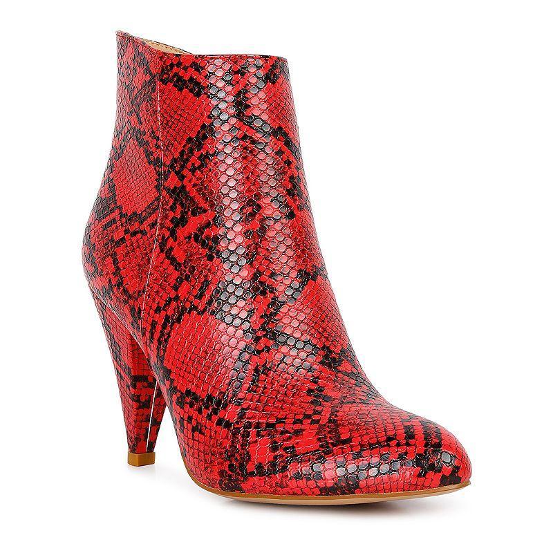 London Rag Lemon Tart Women's Heeled Ankle Boots, Size: 7 Product Image