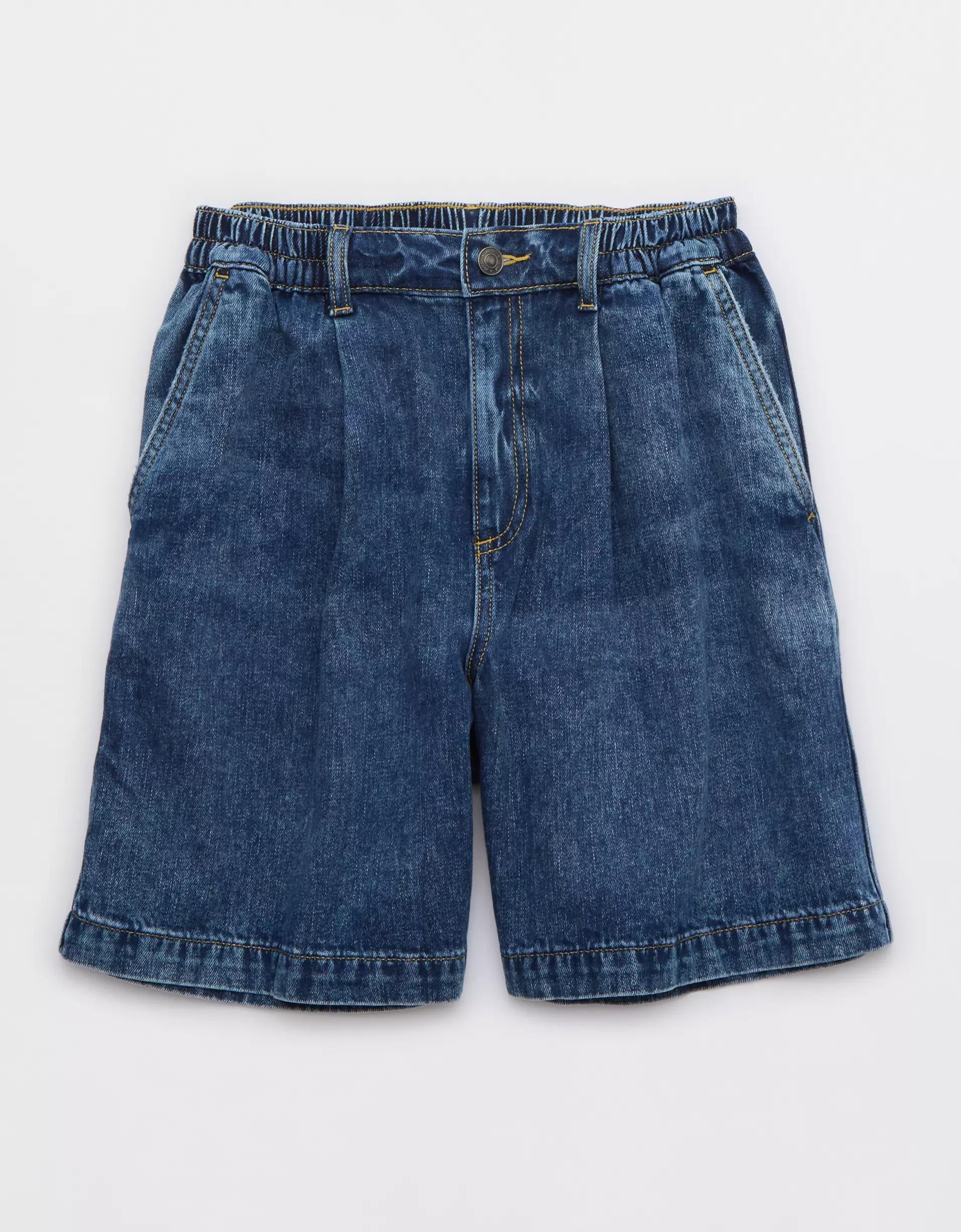 Aerie Denim Trouser Jort Product Image