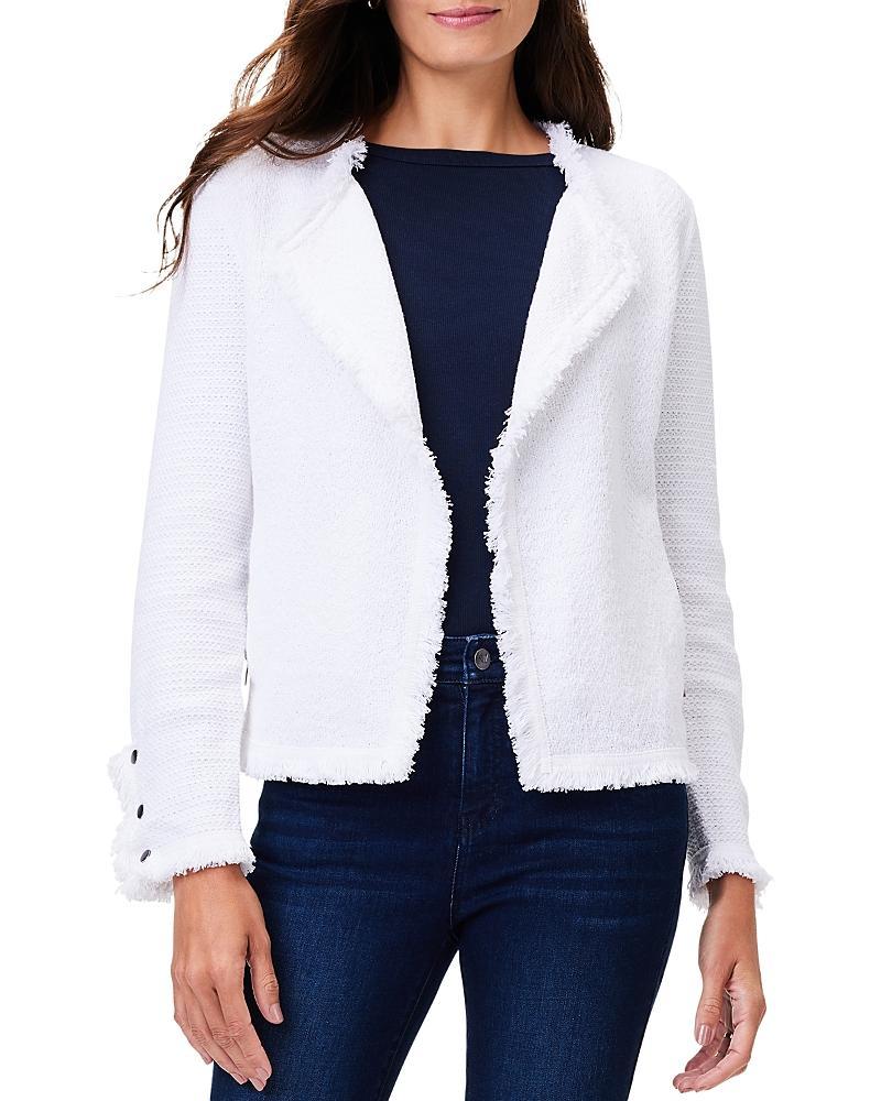Nic+Zoe Fringe Mix Knit Jacket Product Image