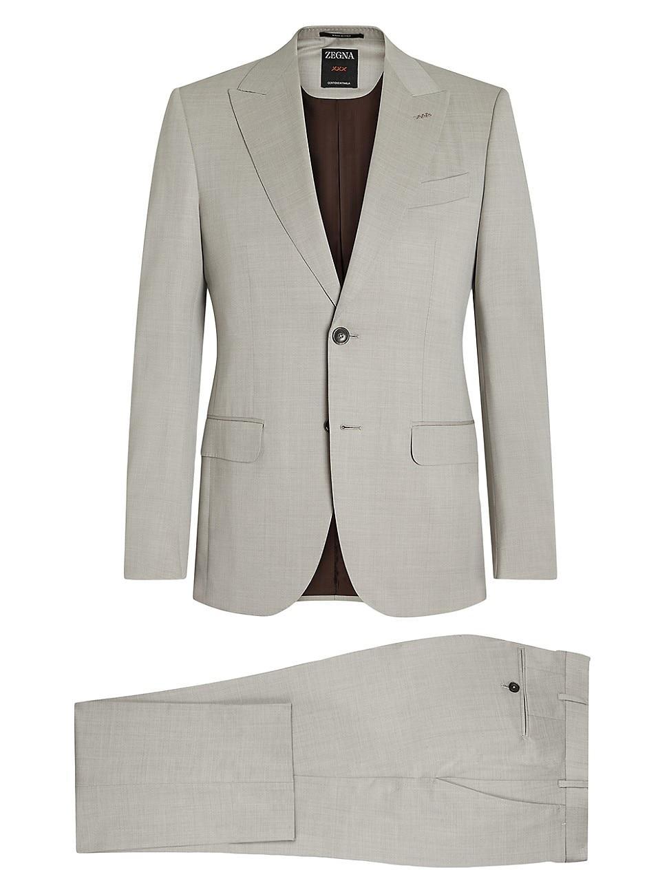 Mens Centoventimila Wool Suit Product Image
