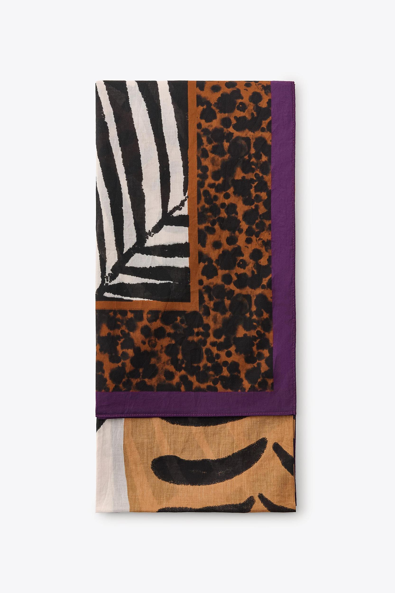 TIGER LEOPARD PRINT SCARF Product Image