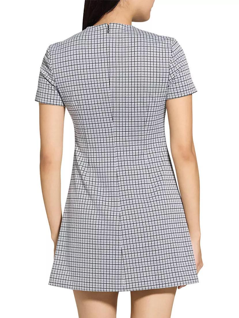Grid A-Line Minidress Product Image