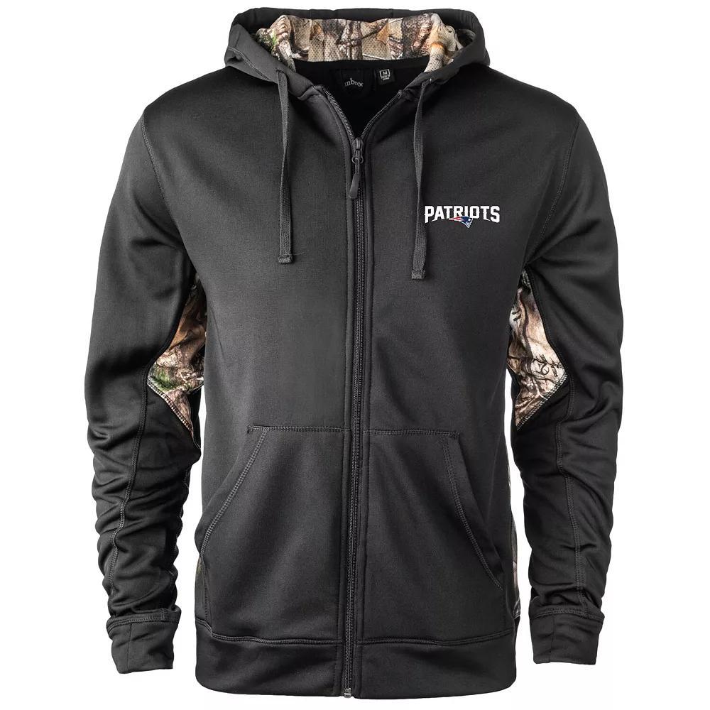 Men's Dunbrooke Black/Realtree Camo New England Patriots Decoy Tech Fleece Full-Zip Hoodie, Size: 5XL Product Image