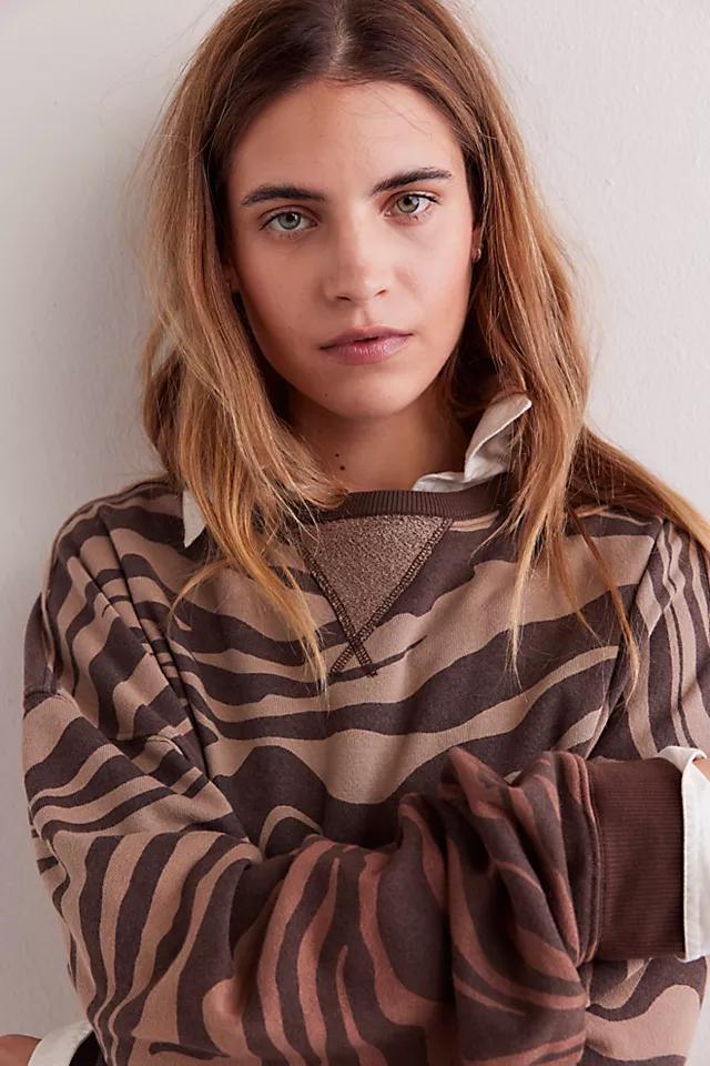 Classic Printed Oversized Crewneck Product Image