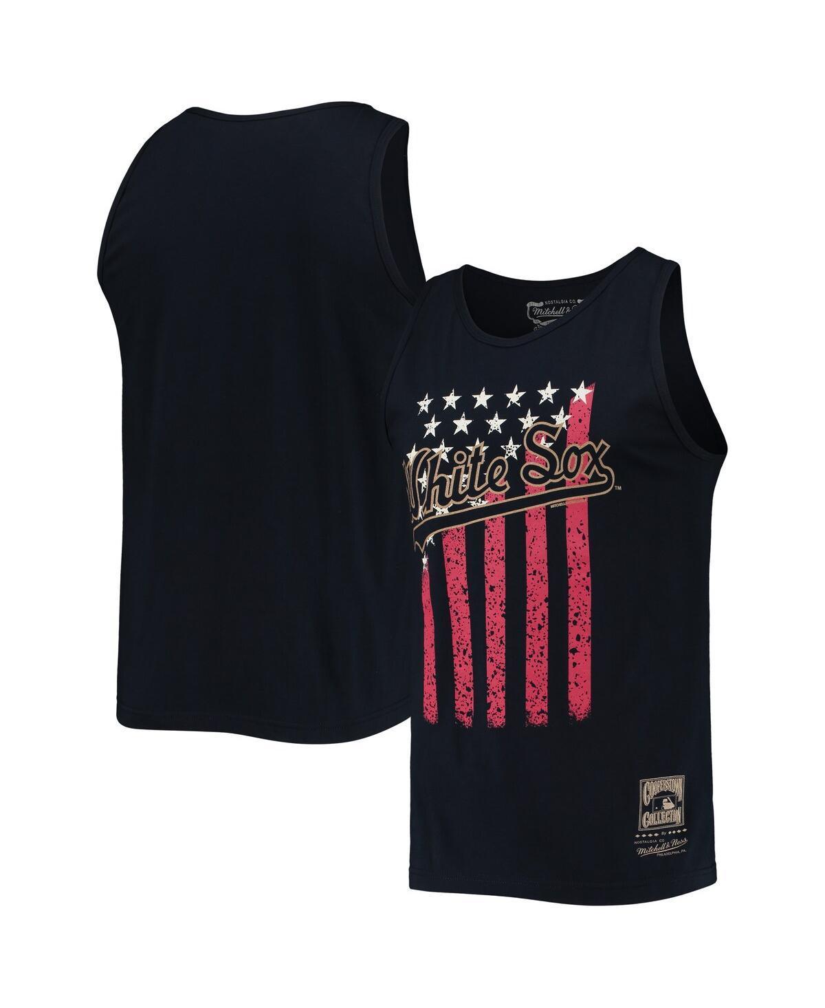 Men's Mitchell & Ness Navy Chicago White Sox Cooperstown Collection Stars and Stripes Tank Top, Size: XL, Blue Product Image