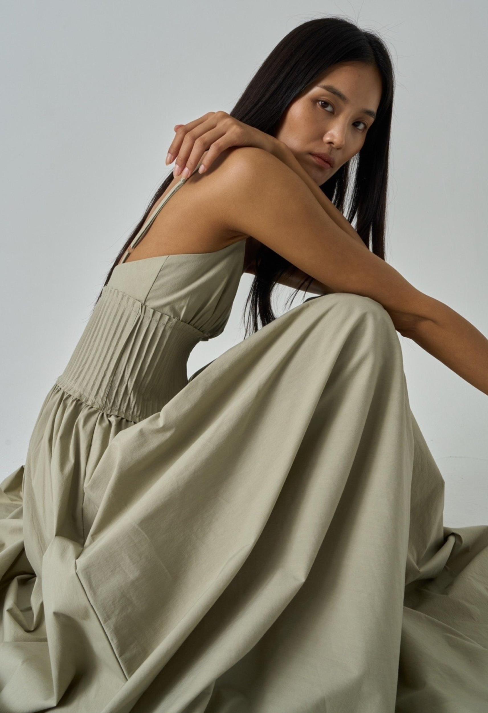 Celosia Dress in Sage Product Image