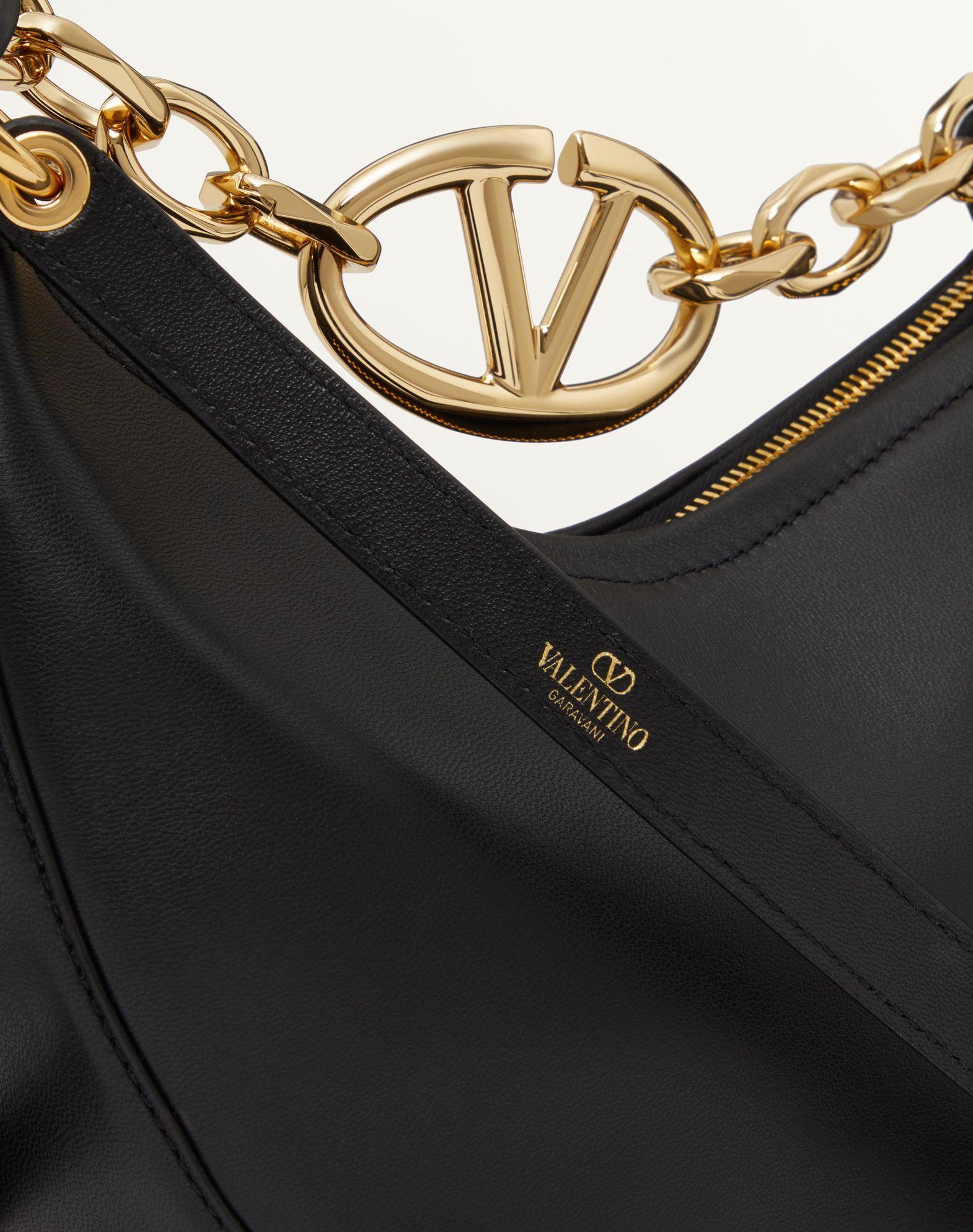 Vlogo Moon Mini Hobo Bag In Nappa Leather With Chain Product Image