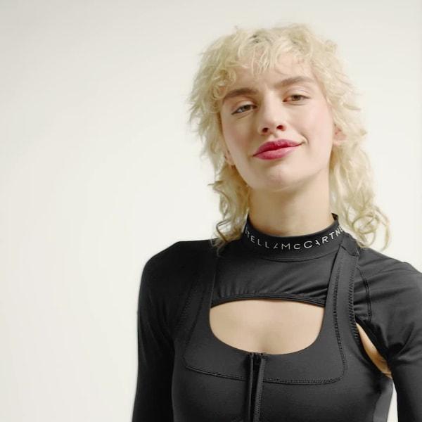 adidas by Stella McCartney Two-Tone Zipped Crop Top Product Image