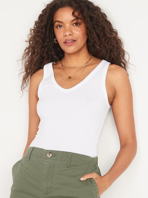 Slim-Fit First Layer Rib-Knit Tank Top 3-Pack Product Image