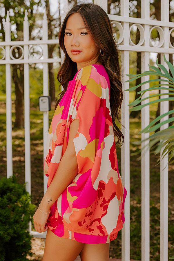 On Vacay Time Caftan Top Product Image