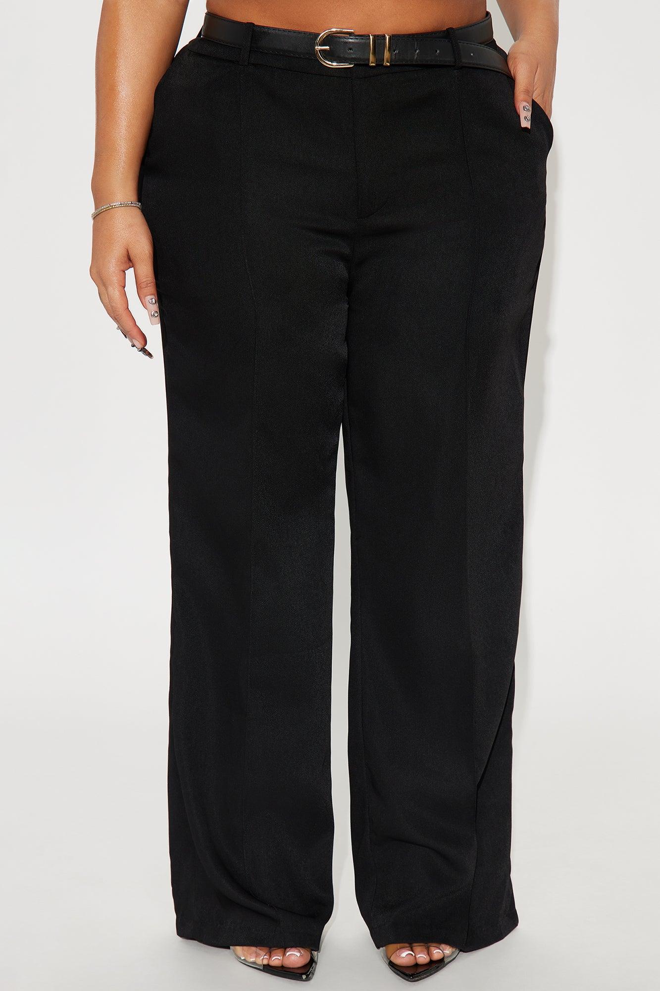 Benji Belted Trouser - Black Product Image