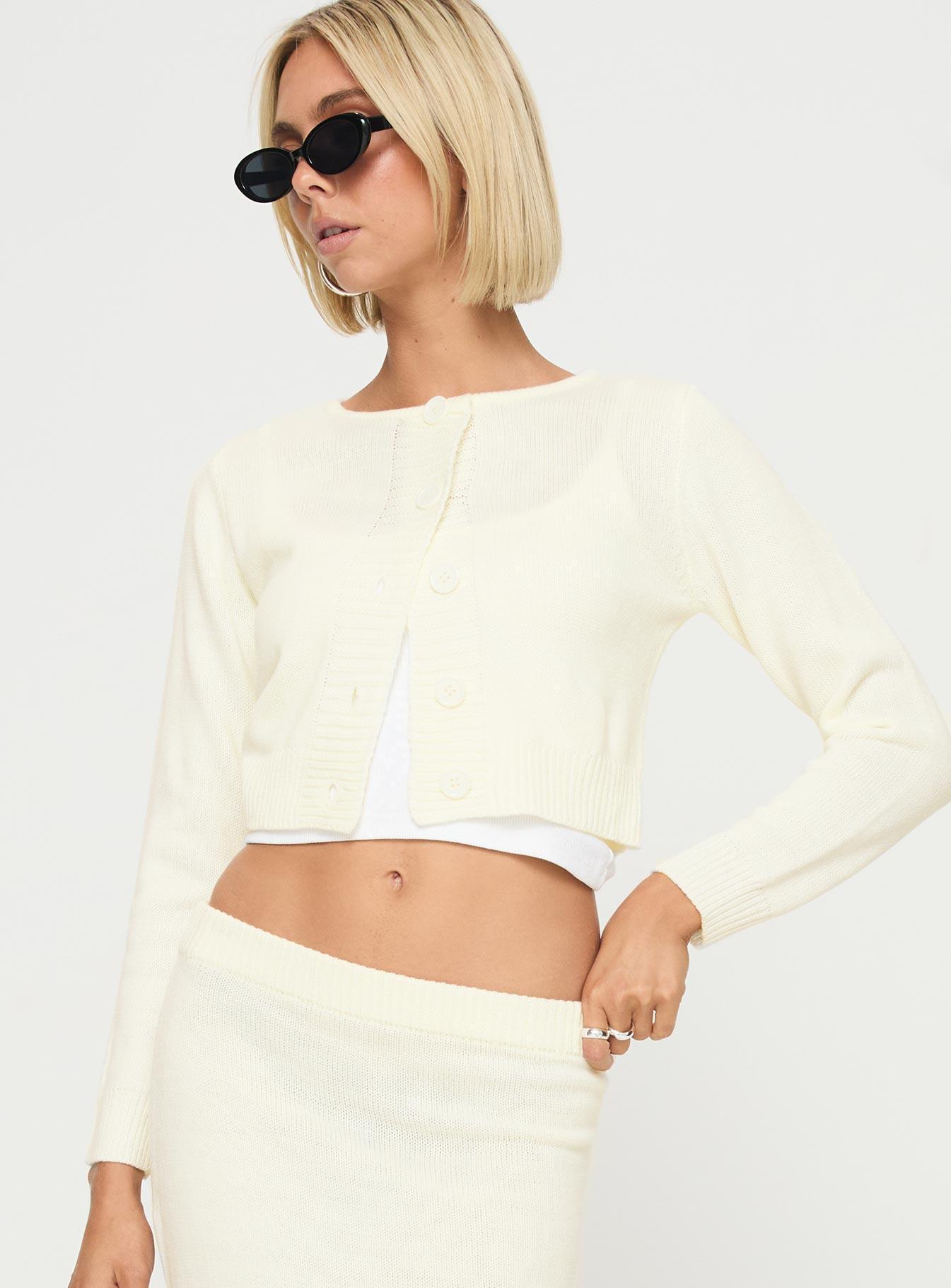 Collase Knit Sweater Cream Product Image