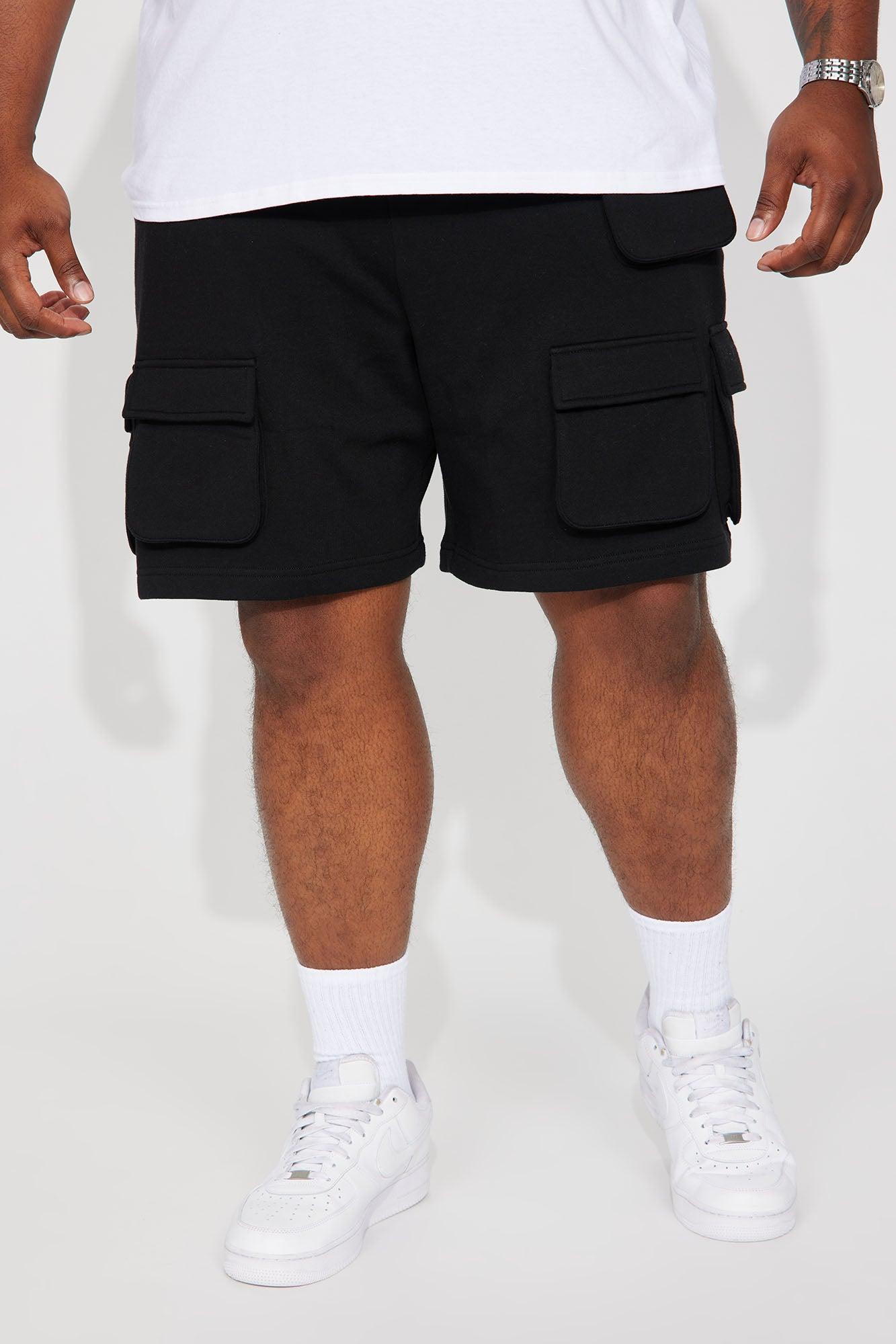 Different Levels Relaxed Cargo Shorts - Black Product Image