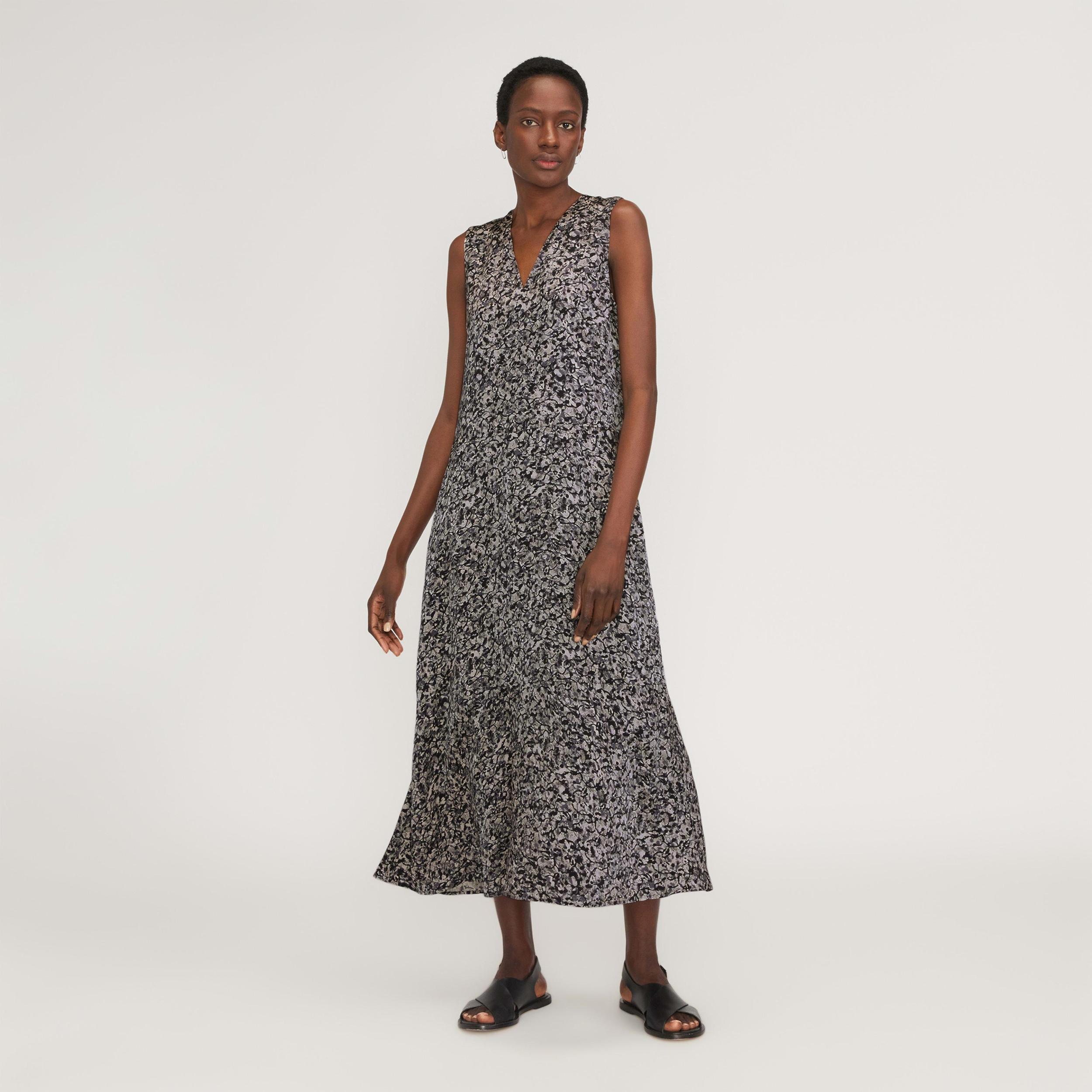 Womens Satin V-Neck Maxi Dress by Everlane Product Image
