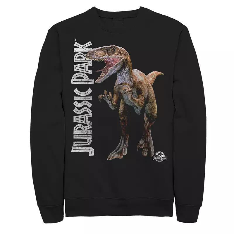 Men's Jurassic Park Graphic Pullover, Size: XL, Black Product Image
