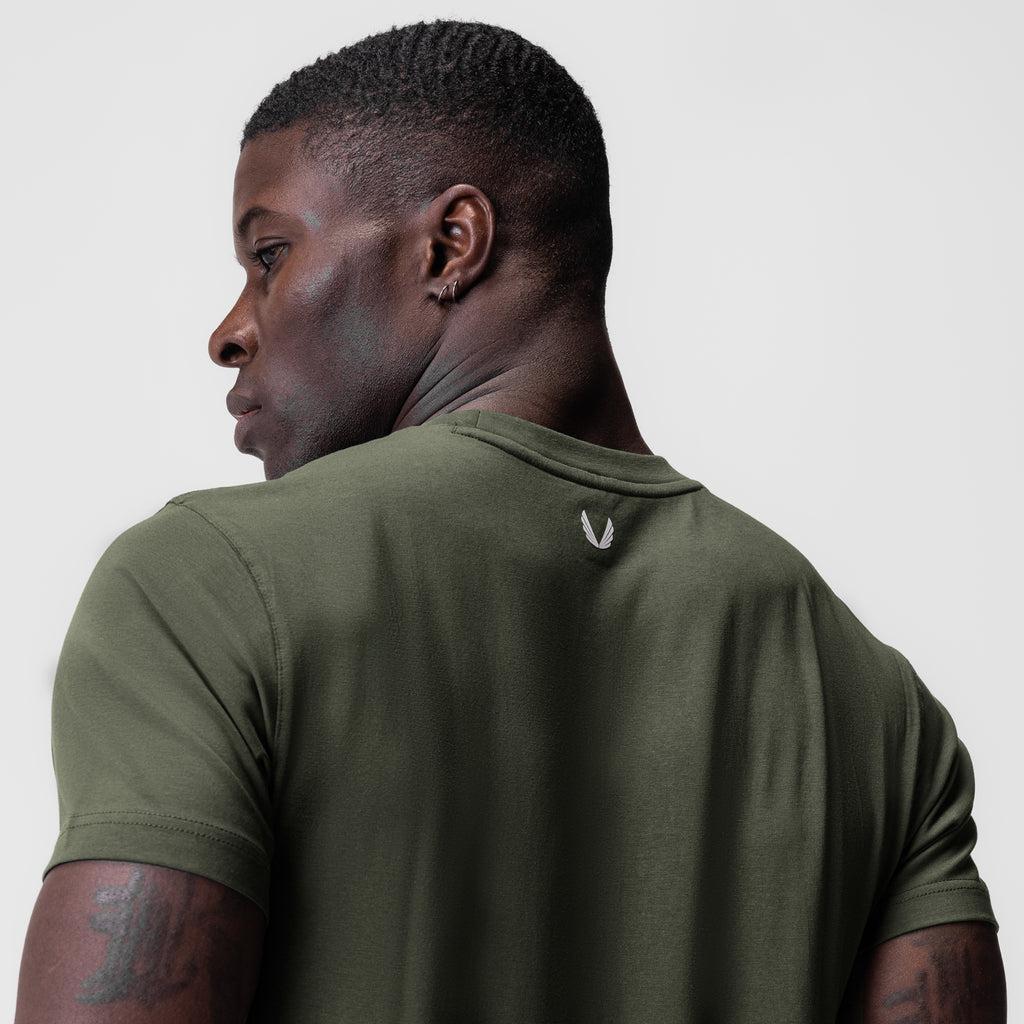 0923. Supima® Essential Tee - Olive Product Image
