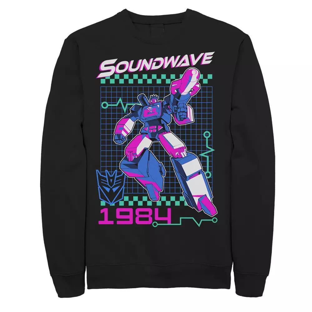Men's Transformers Soundwave 1984 Sweatshirt, Size: Large, Black Product Image