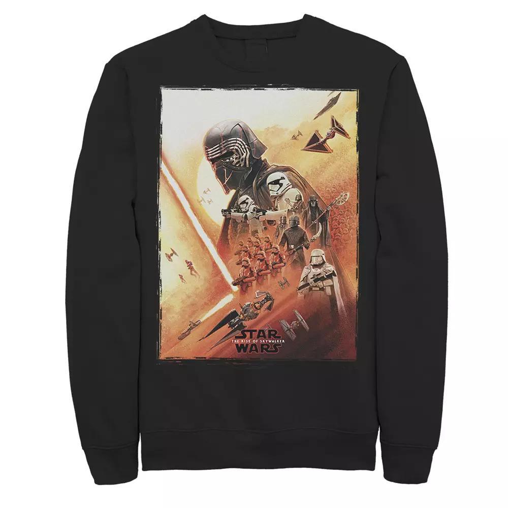 Men's Star Wars The Rise of Skywalker Kylo Poster Sweatshirt, Size: Medium, Black Product Image