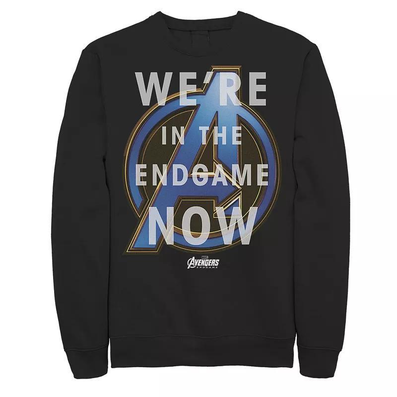 Men's Marvel Avengers Endgame We're In The Endgame Now Graphic Fleece Pullover, Size: XXL, Black Product Image