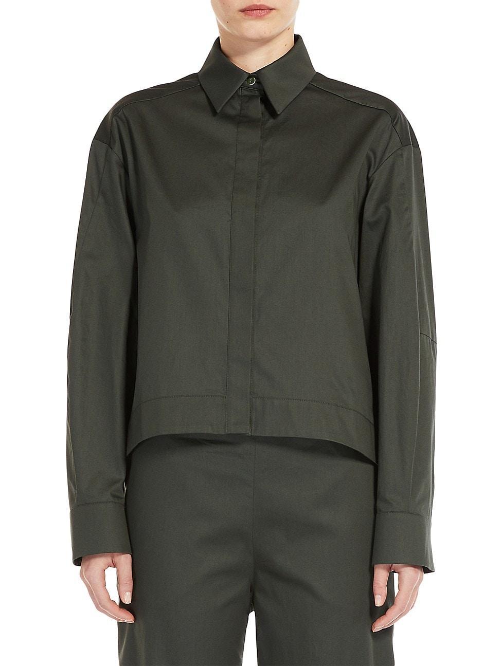 Womens Dandy Cotton Button-Front Shirt Product Image
