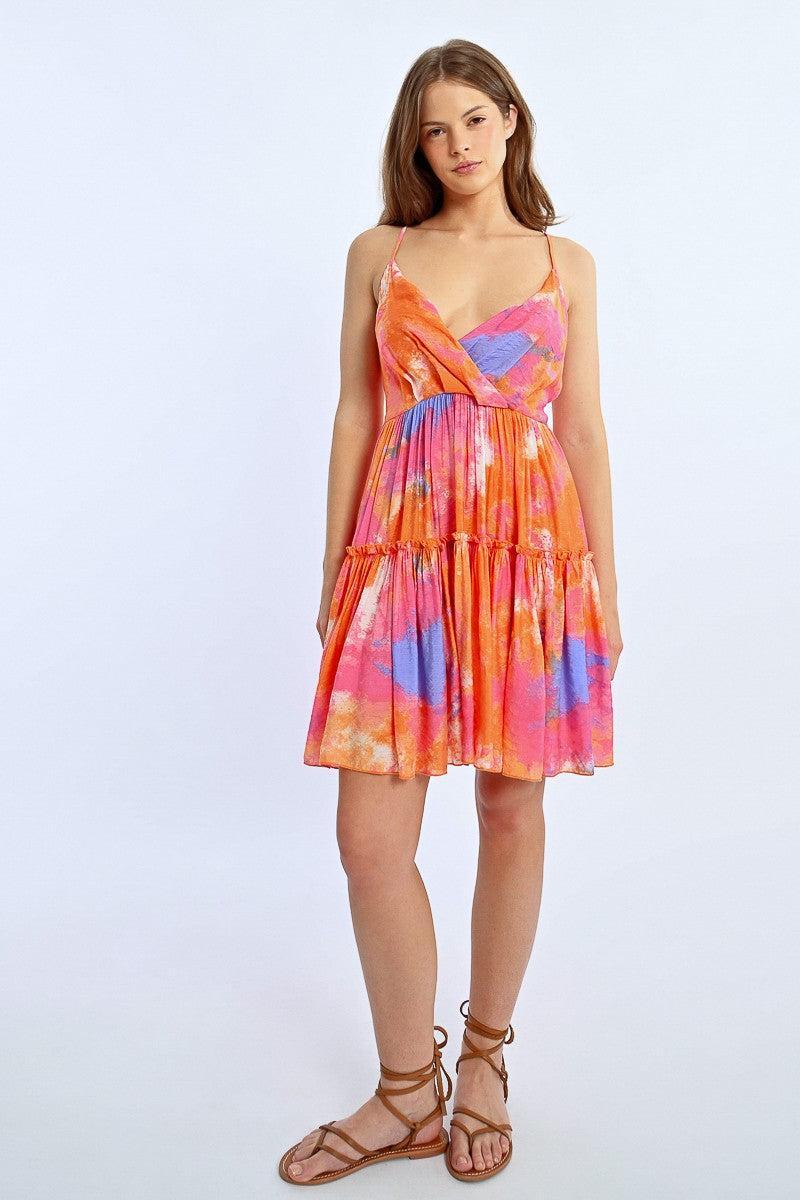 COLORFUL PLEATED DRESS Product Image